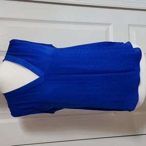 Vince Camuto PXS royal blue sleeveless shirt